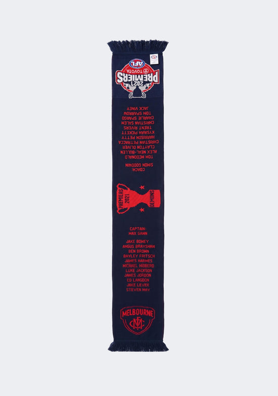 Burley Sekem AFL Melbourne Demons Premiership Scarf 2021