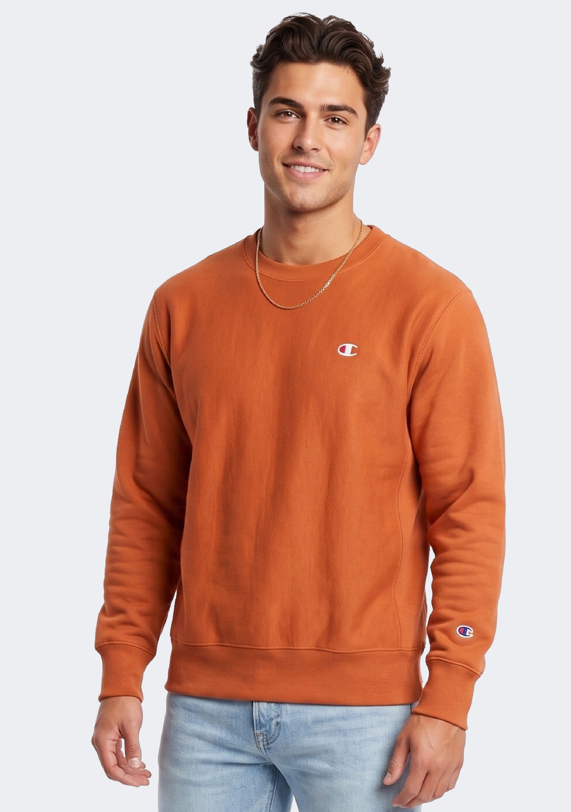 Champion Men's Reverse Weave Small C Crew