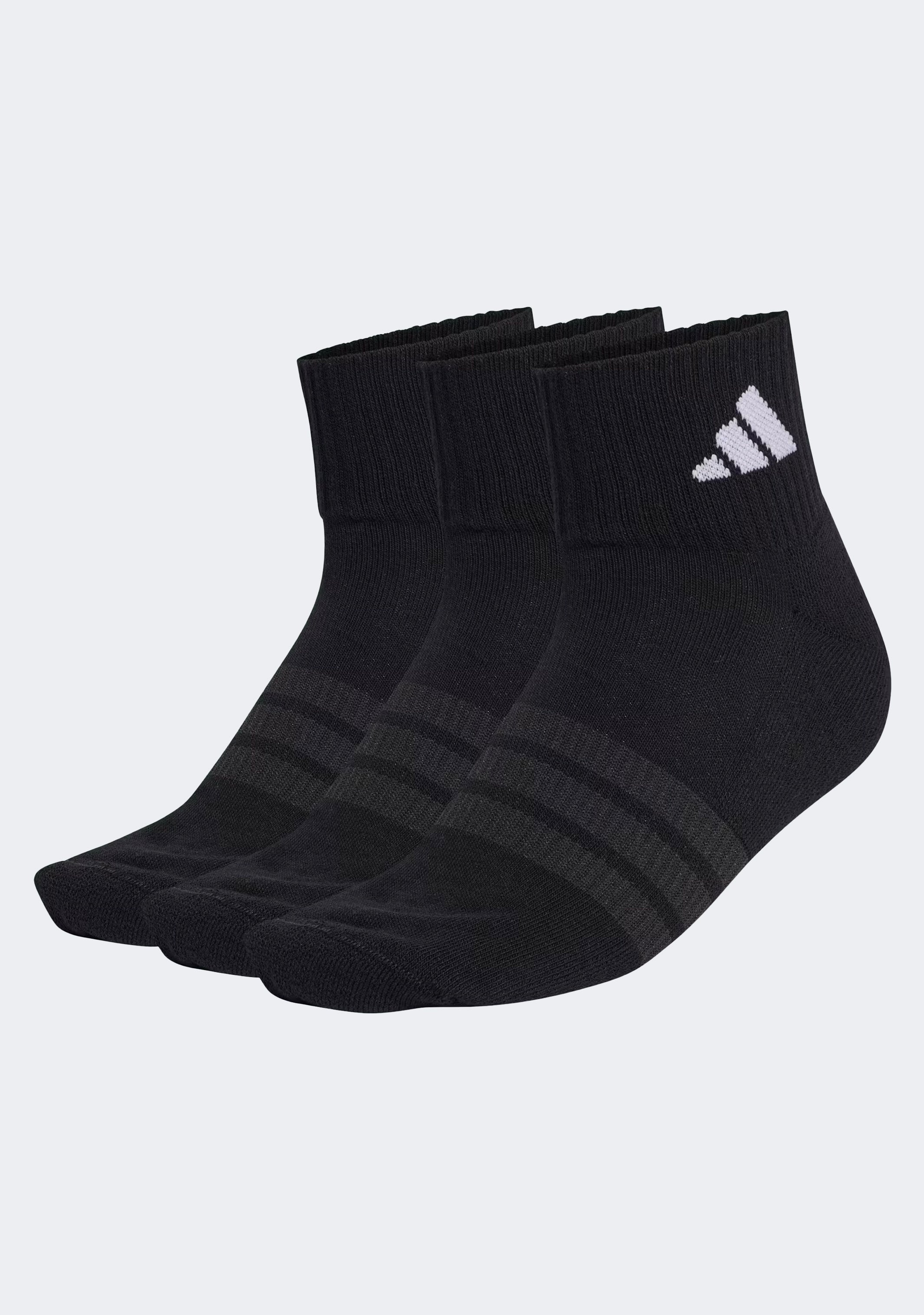 Adidas Adults 3 Pack Cushioned Sportswear Essential Ankle Socks