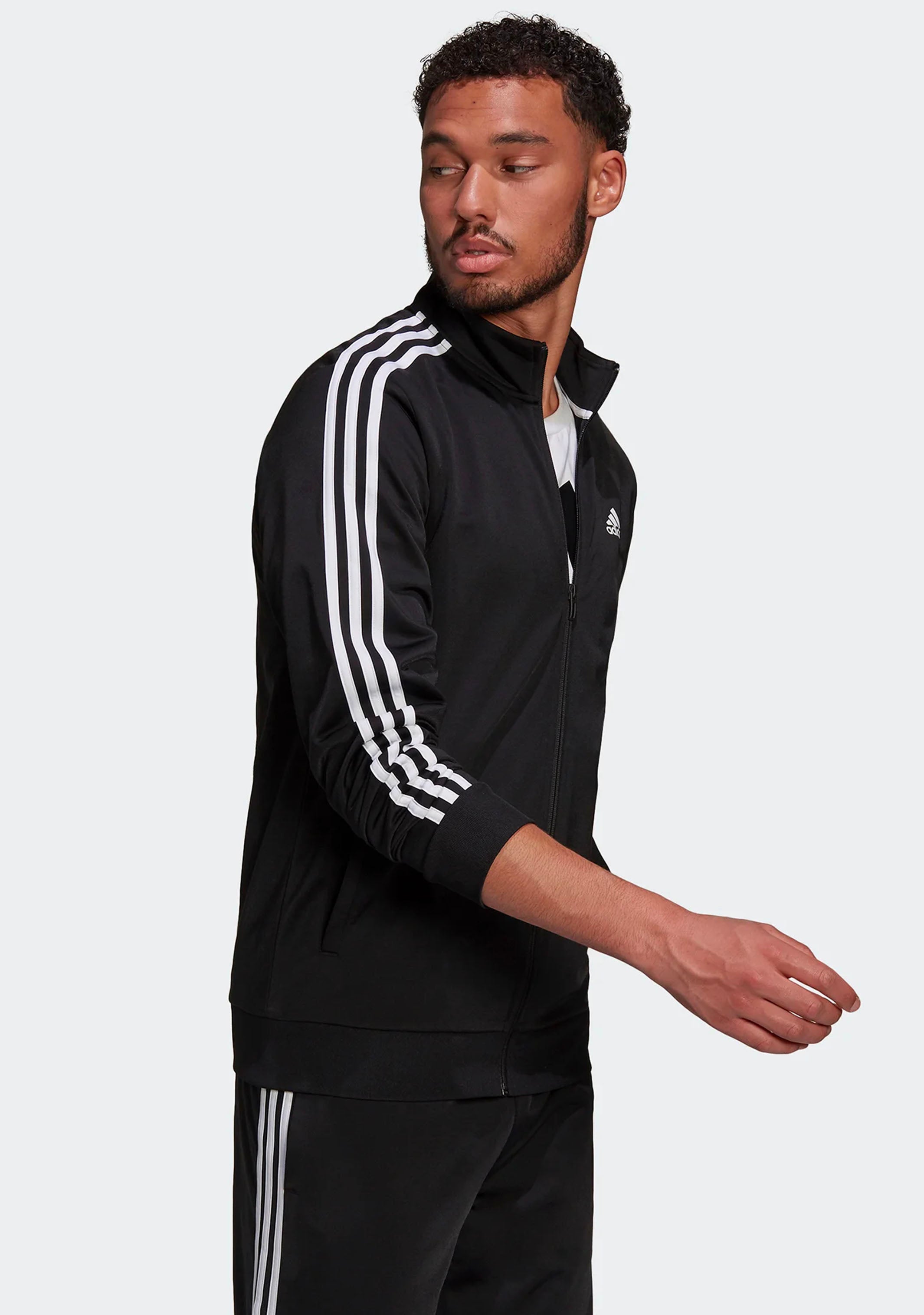 Adidas Mens Warm-Up Tricot Jacket Black
