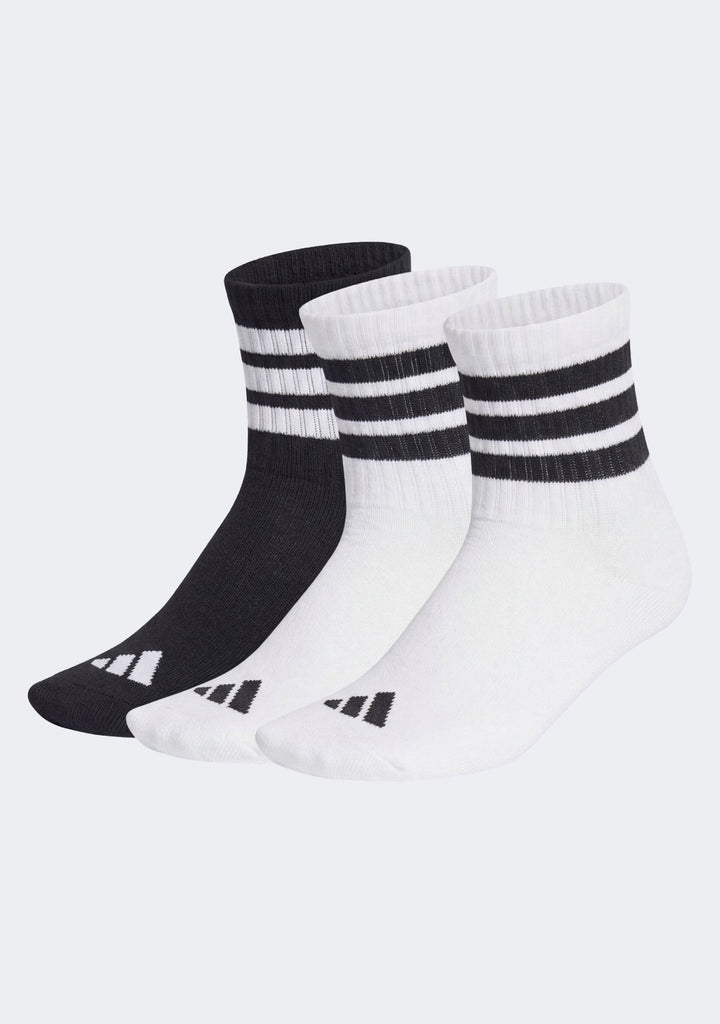 Adidas Kids' 3 Pack Rib Crew Socks