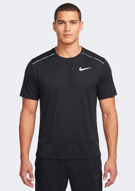 Nike Men's Dri-Fit 1.0 Black Miler Running T-Shirt