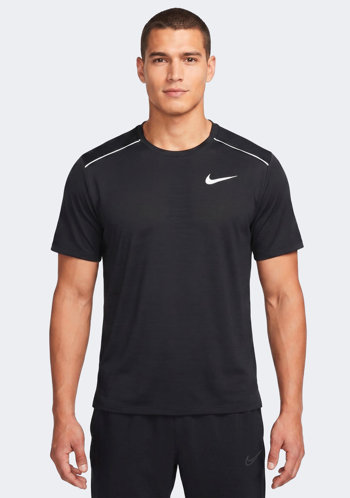 Nike Men's Dri-Fit 1.0 Black Miler Running T-Shirt