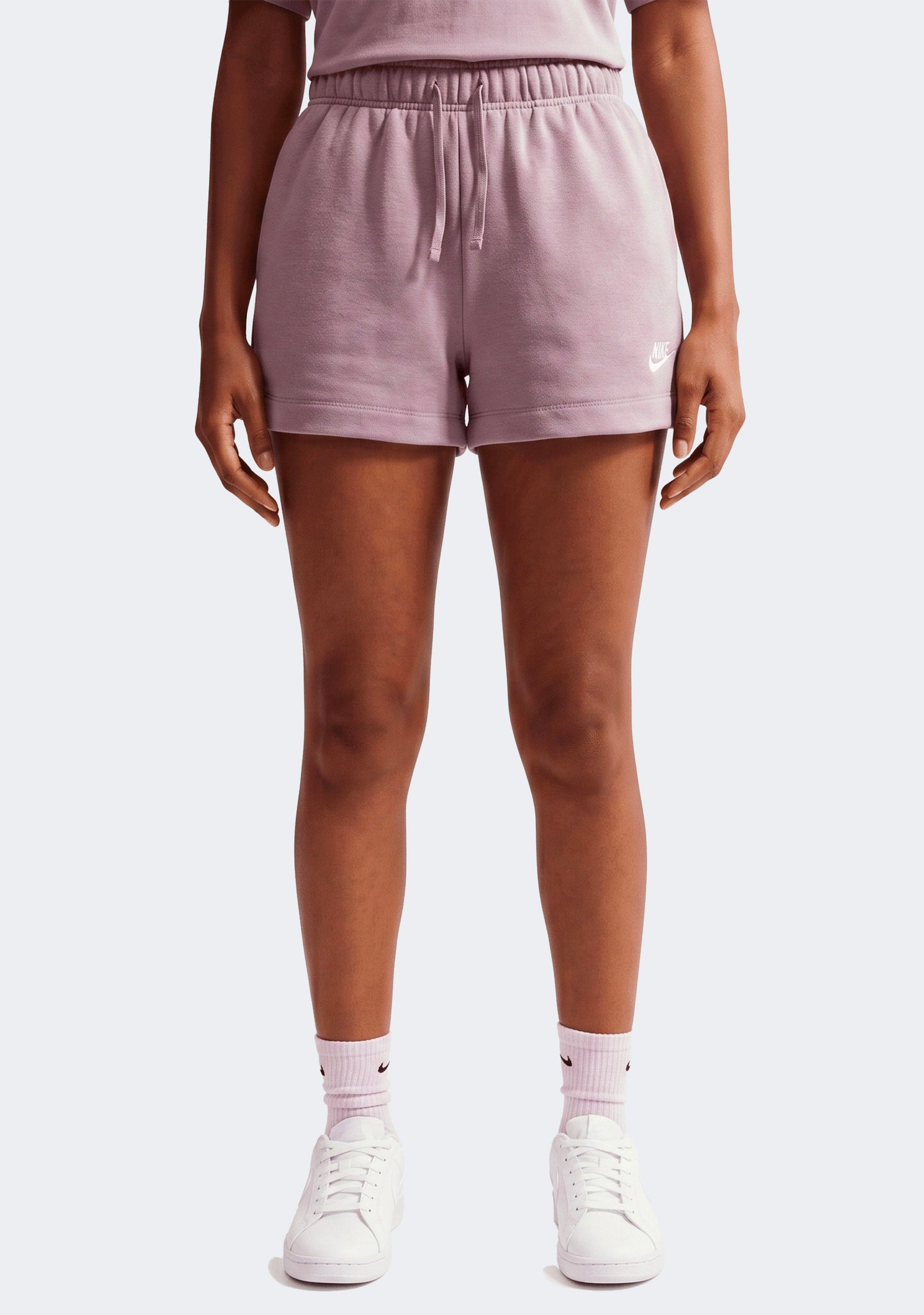 Nike Women's Sportswear Club Fleece Mid-Rise Shorts Violet