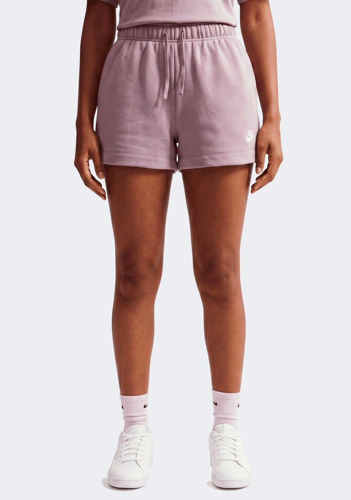Nike Women's Sportswear Club Fleece Mid-Rise Shorts Violet