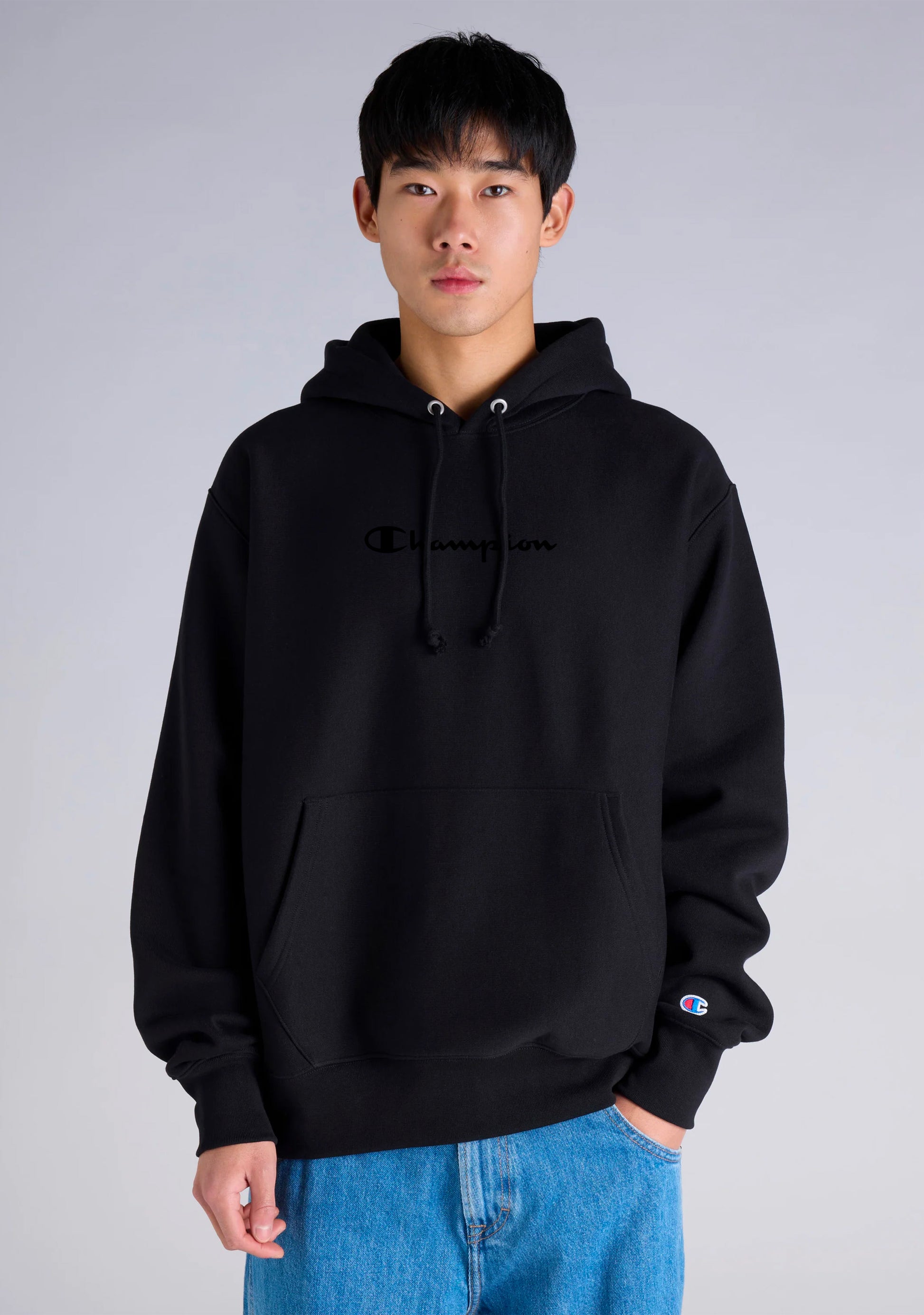 Champion Reverse Weave Hoodie Black