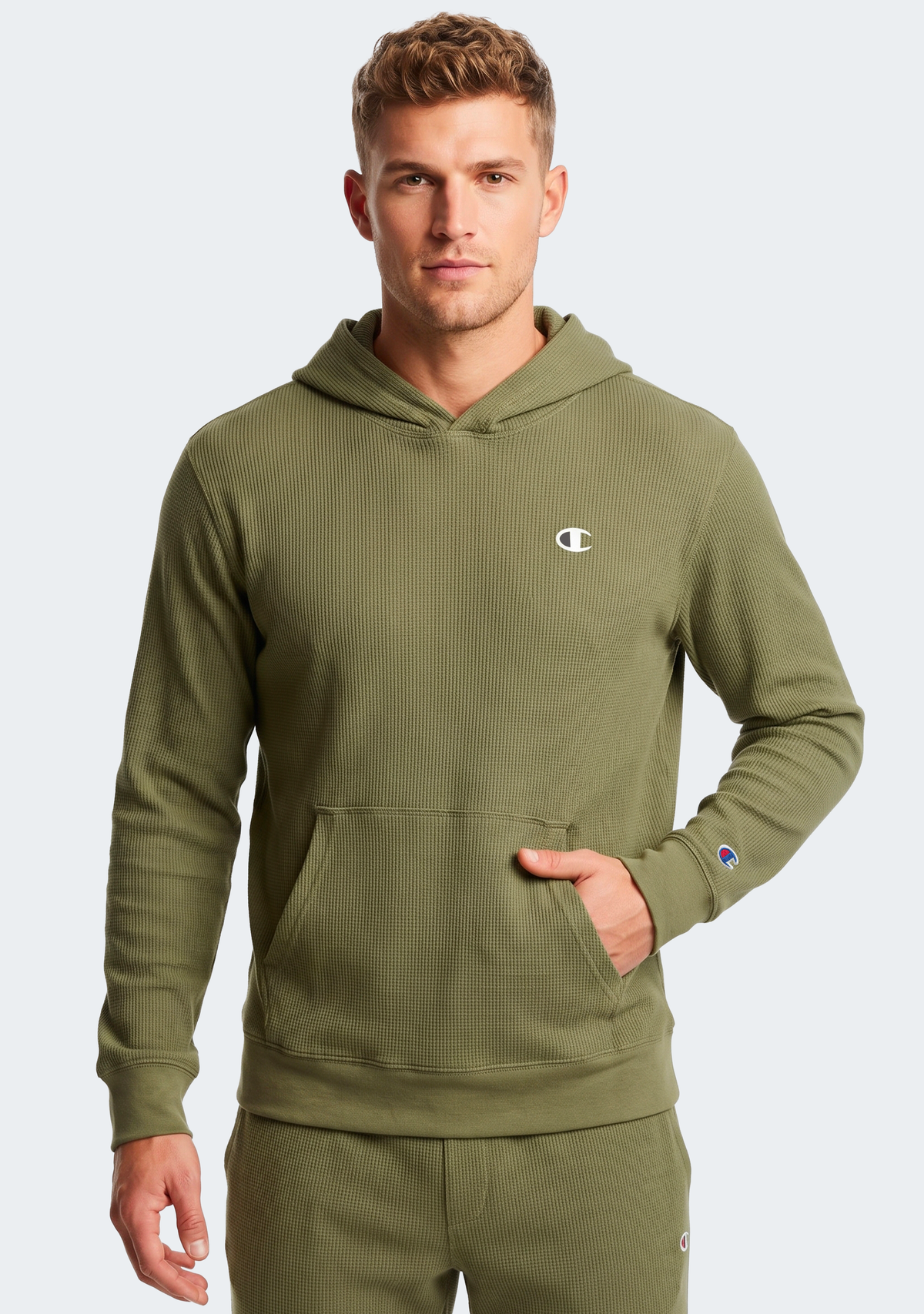 Champion Men's US Waffle Hoodie