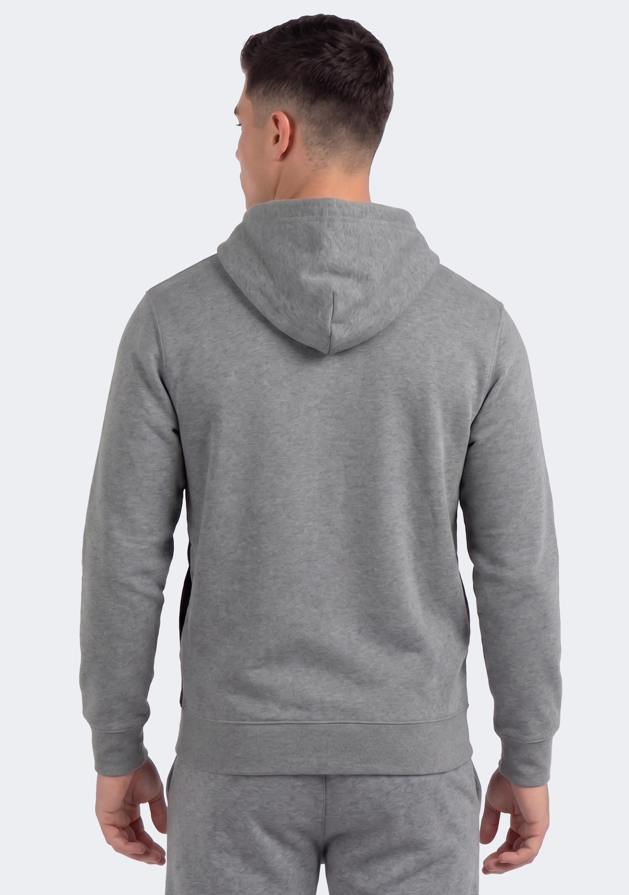 Champion Men’s EU Roch Colourblock Hoodie Grey/black