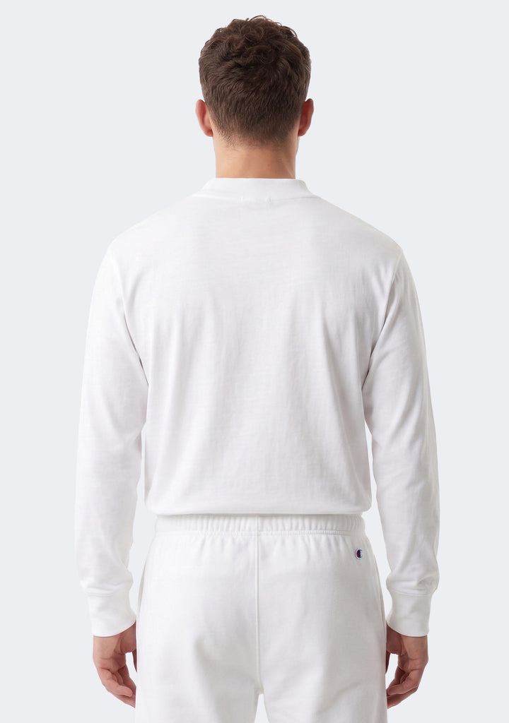 Champion Men's Heritage Mock Neck Long Sleeve Tee