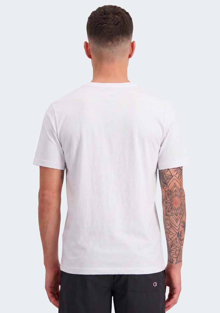 Champion Men's Script Logo Short Sleeve Tee Oakmeal