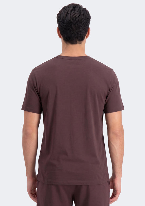 Champion Men's Script Logo Short Sleeve Tee Brown