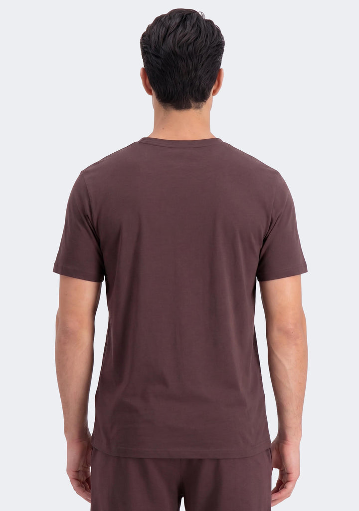 Champion Men's Script Logo Short Sleeve Tee Brown