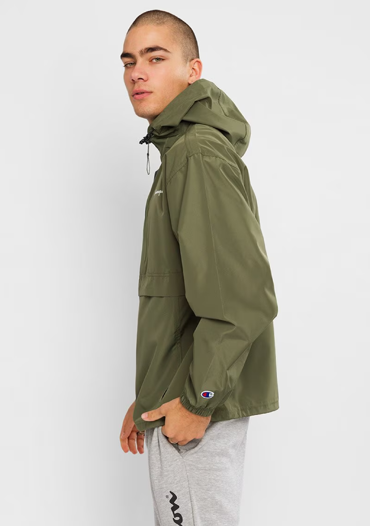 Champion Mens US Quarter Zip Packable Jacket