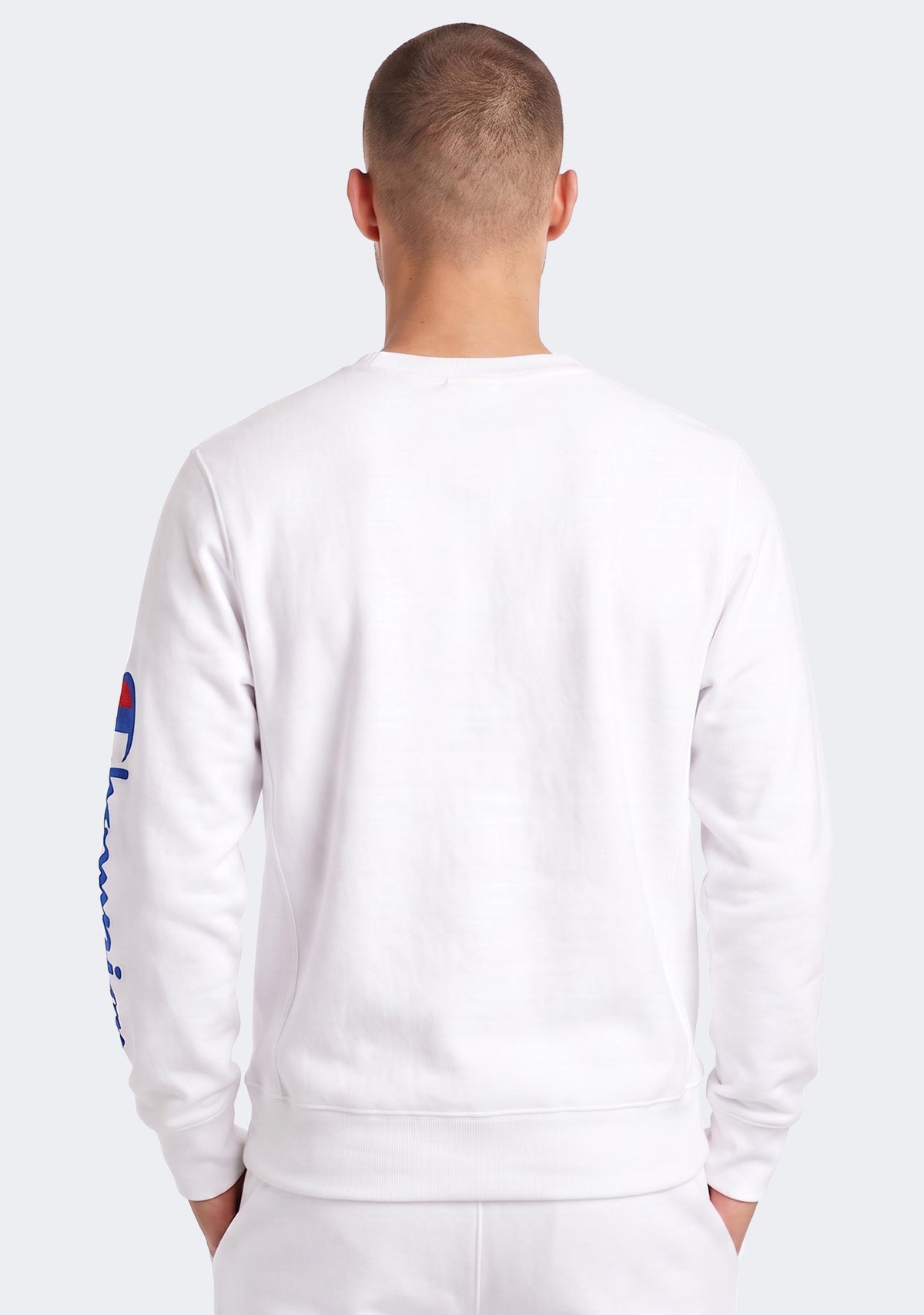 Champion Men’s Sporty Graphic Crew White