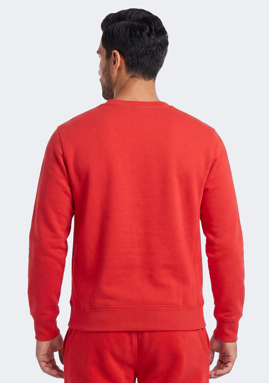 Champion Men’s Script Crew Vermillion Red