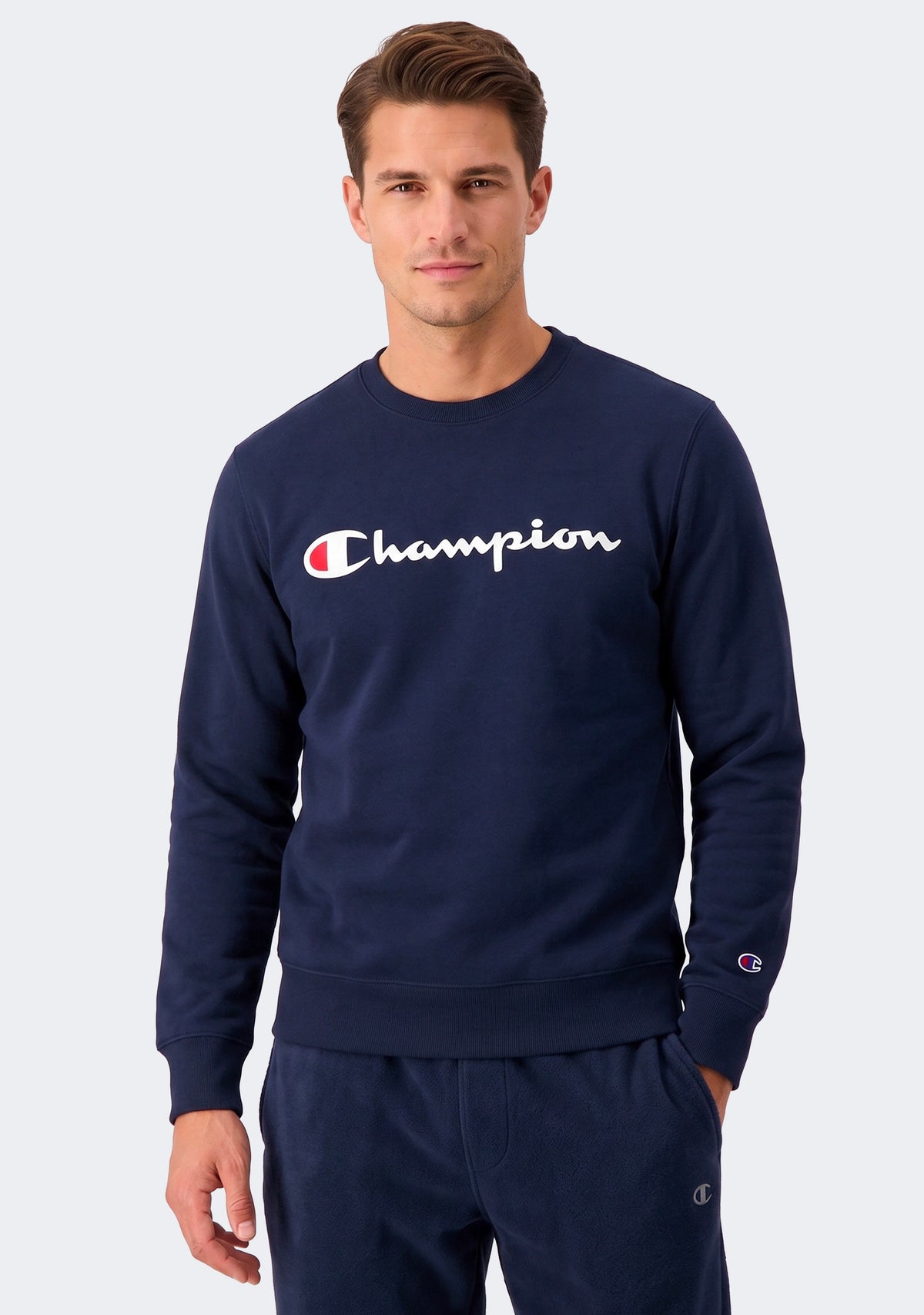 Champion Men’s Script Crew Navy