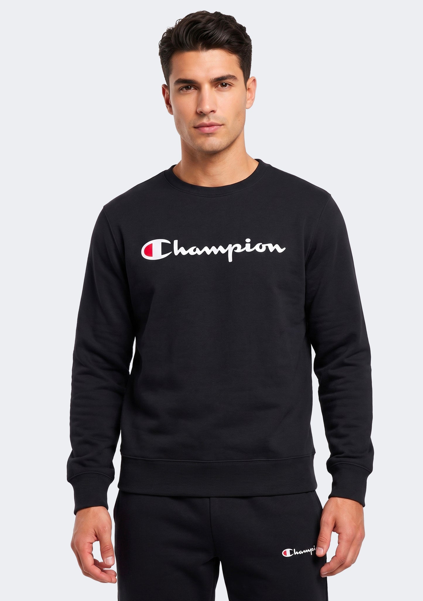 Champion Men’s Script Crew Black