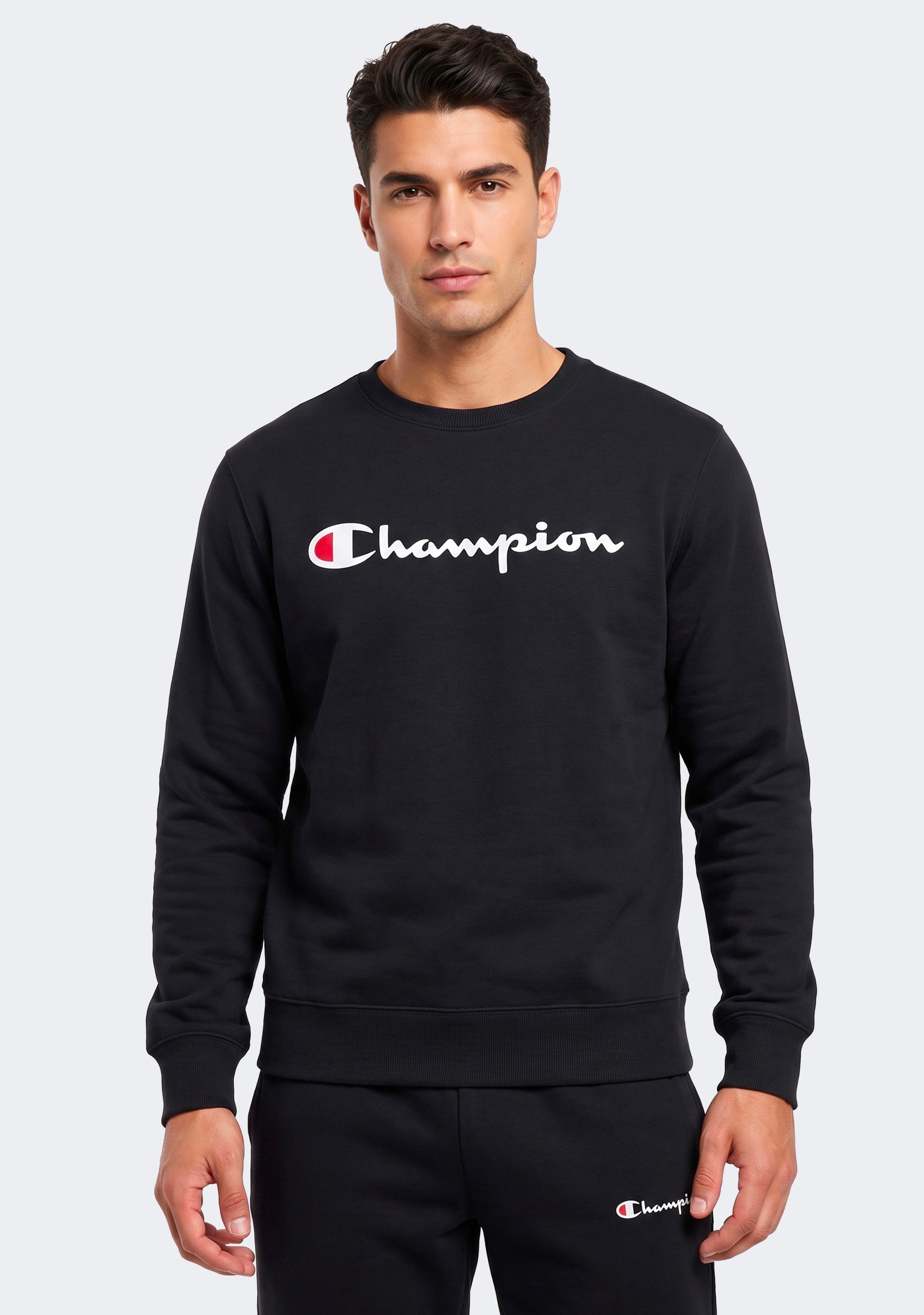 Champion Men’s Script Crew Black