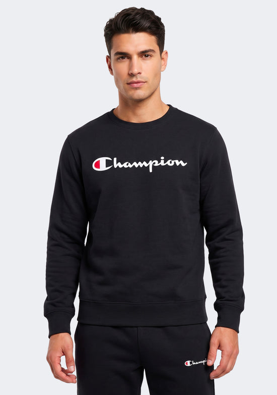 Champion Men’s Script Crew Black