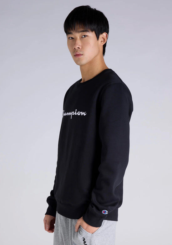 Champion Men’s Script Crew Black