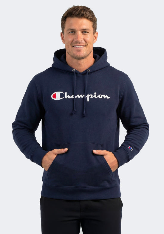 Champion Men’s Script Hoodie Navy