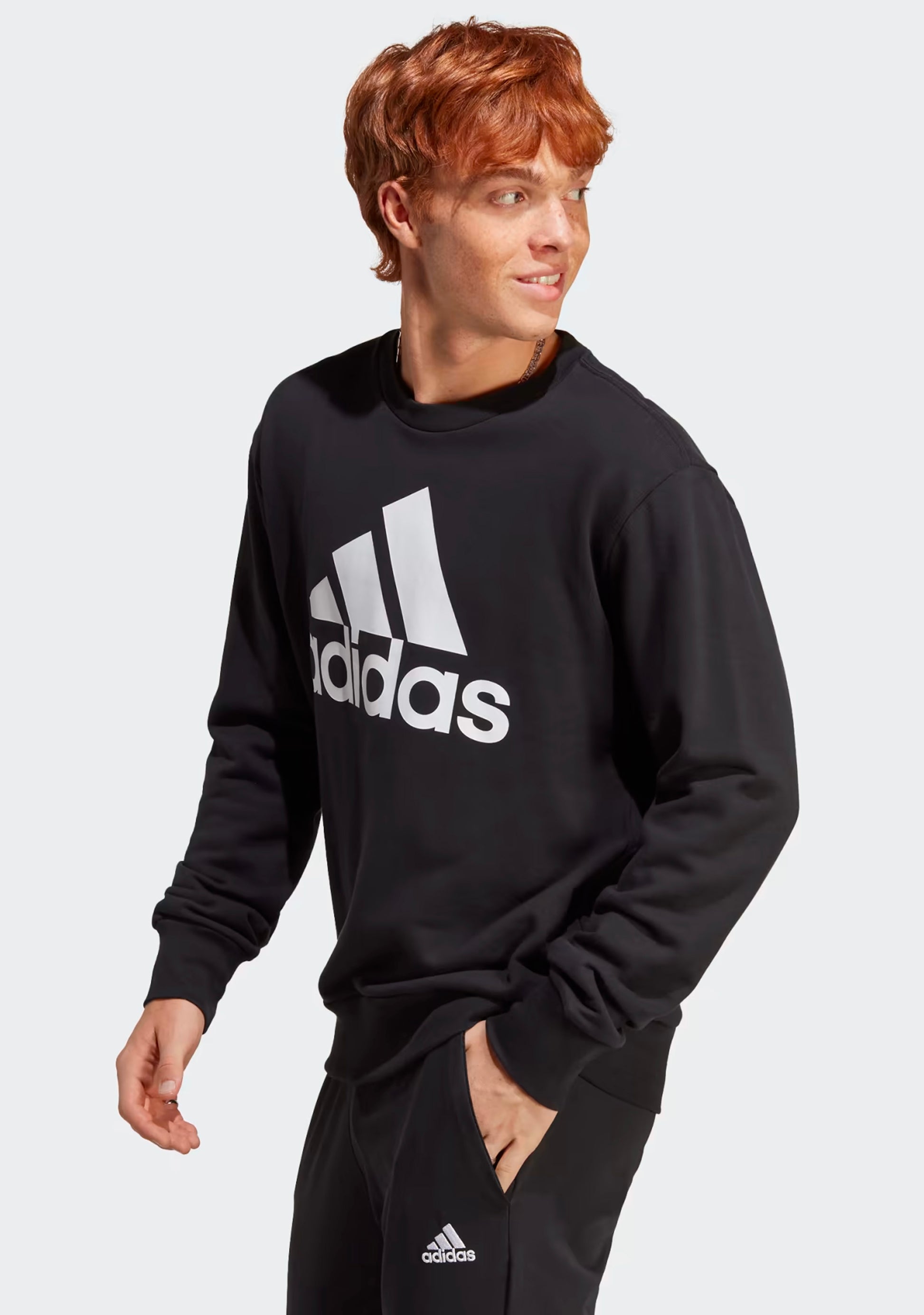 Adidas Men’s Big Logo Sweatshirt Black
