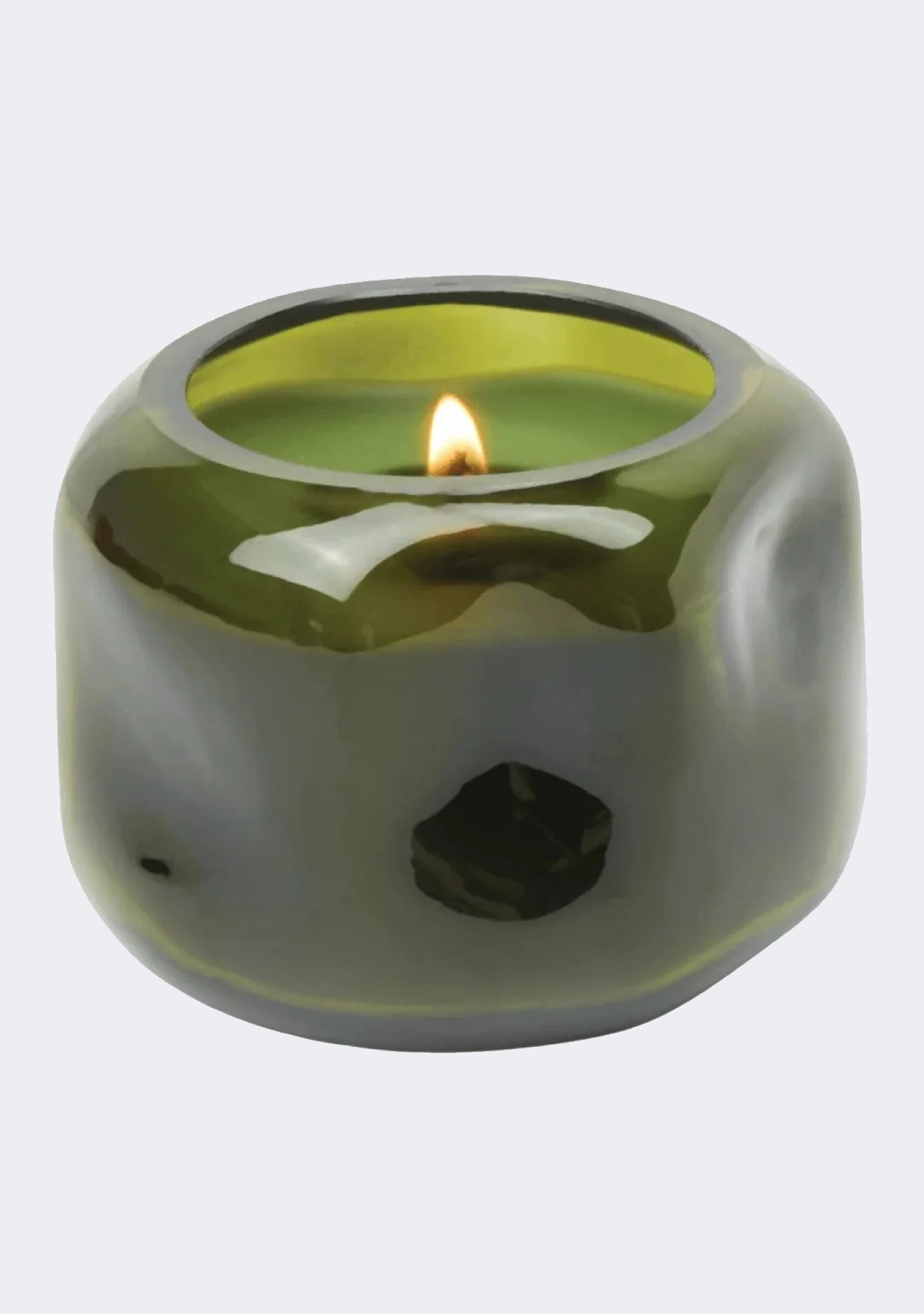 Paddywax Basalt Green 5oz Glass Candle - Wild Fig & Cedar