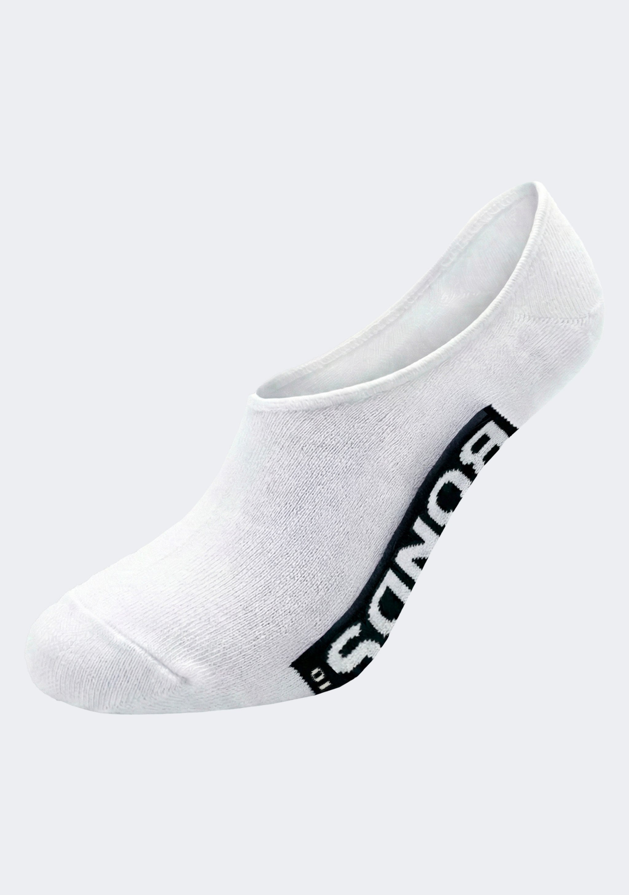 Bonds Men's Logo Standard Multipack Sneaker Socks 3 Pack White