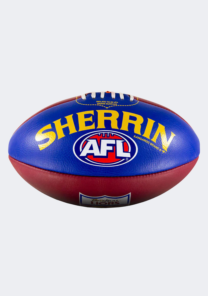 Sherrin Brisbane Lions Team Leather Football