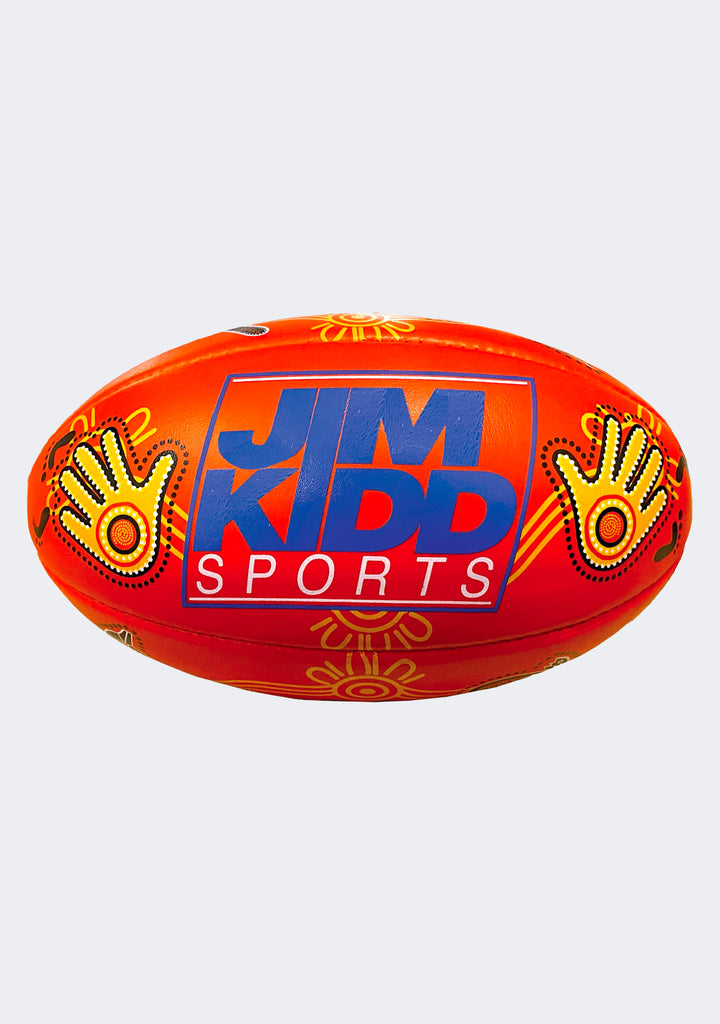 Burley Jim Kidd Sports Soft Touch Indigenous Football Red