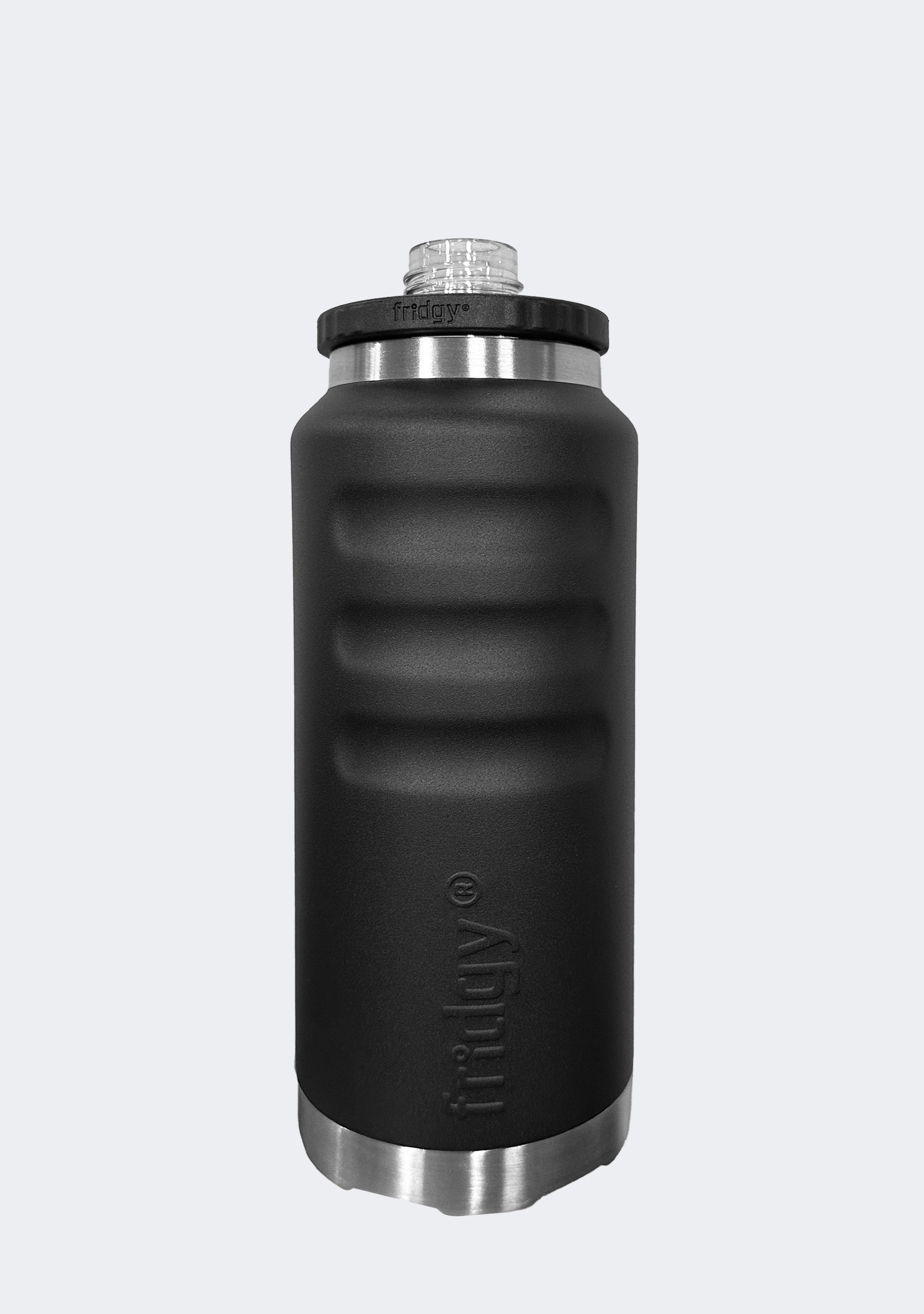 Fridgy 1080mL Grip Range Dual Lid Water Bottle Black