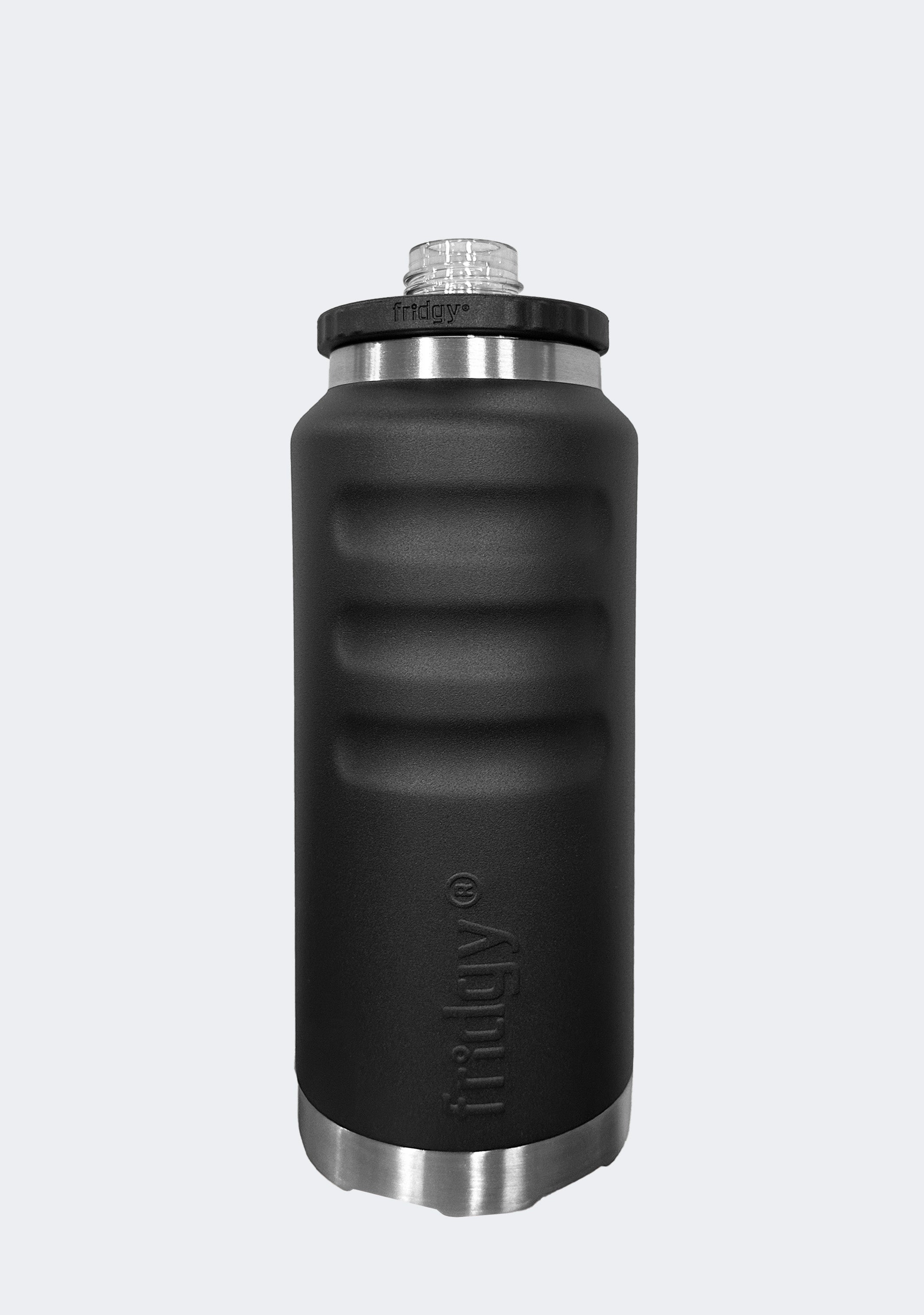 Fridgy 1080mL Grip Range Dual Lid Water Bottle Black