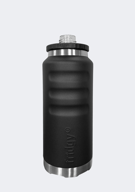 Fridgy 1080mL Grip Range Dual Lid Water Bottle Black