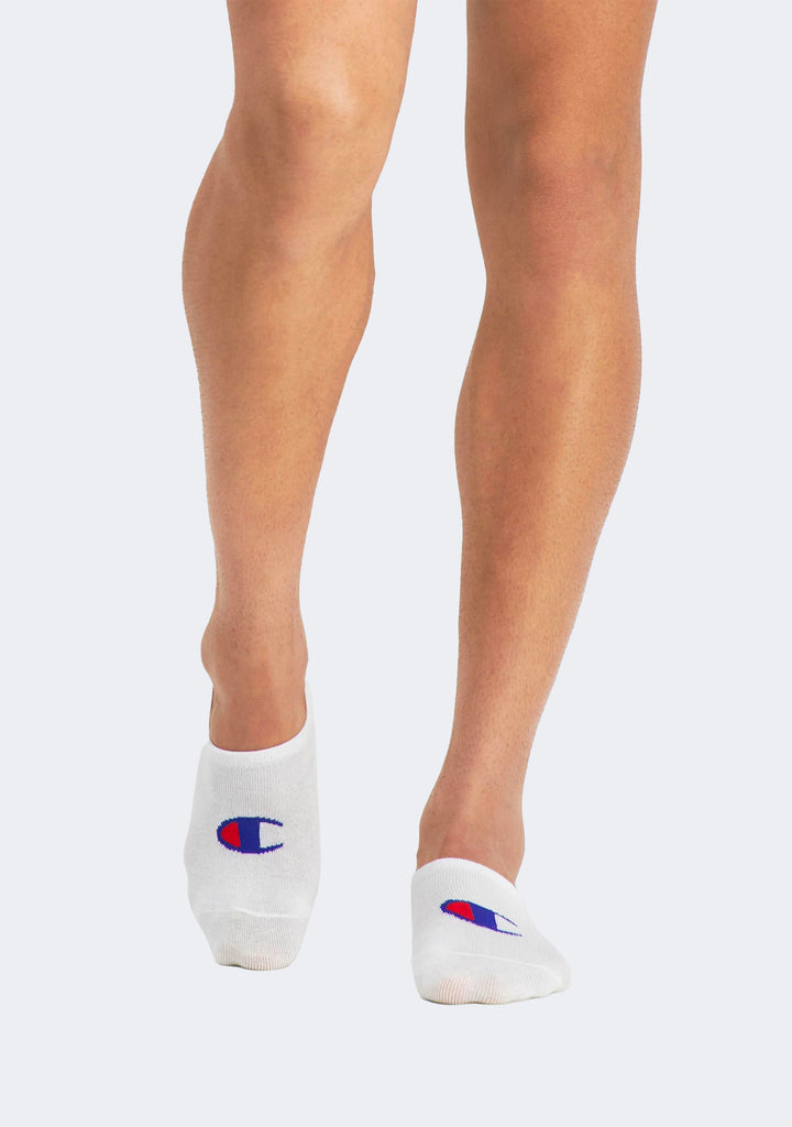 Champion Adults C Logo Sneaker Socks 3 Pack White