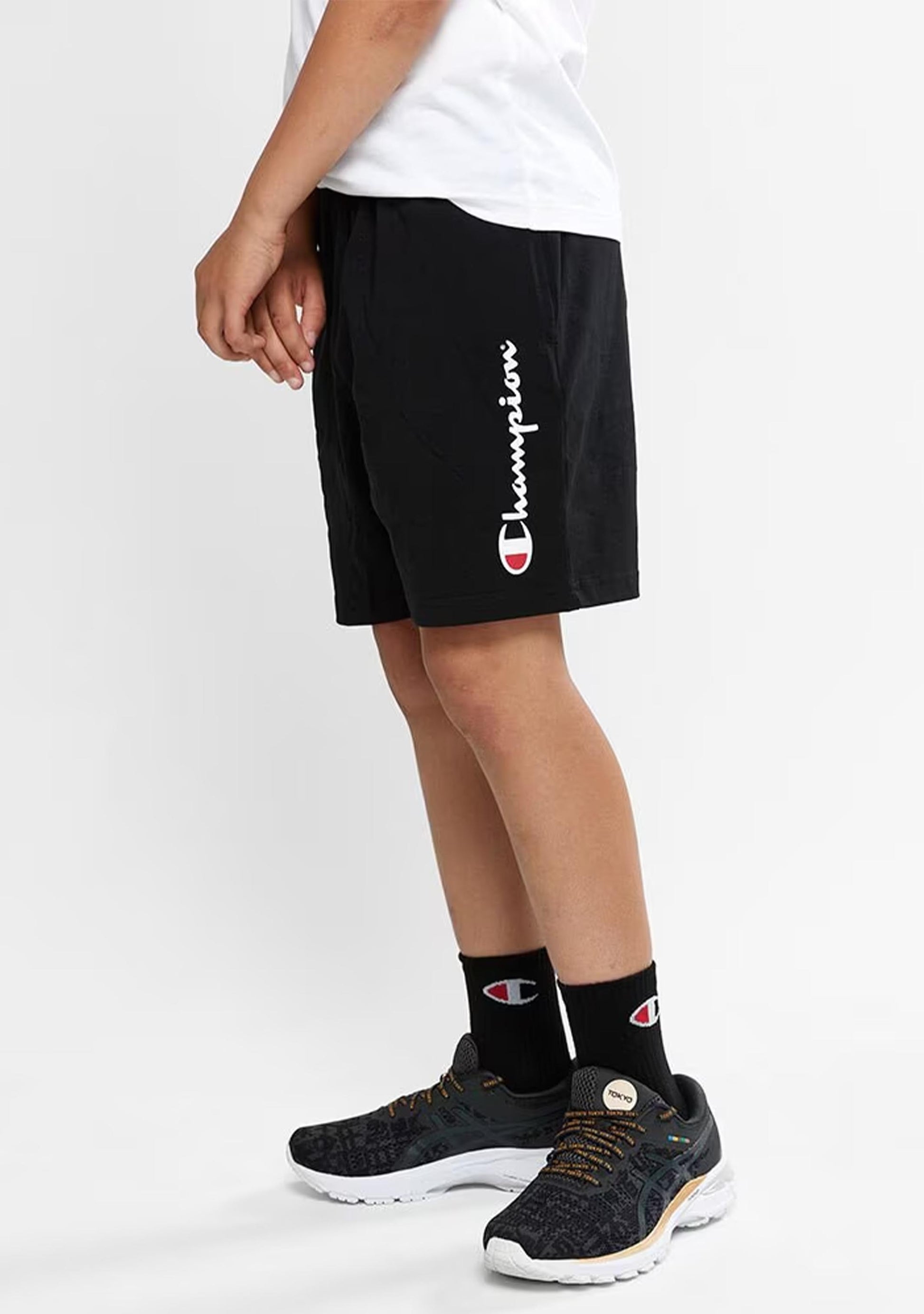 Champion Junior Script Jersey Shorts Black