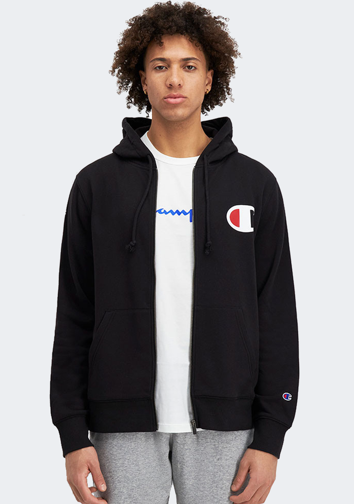 Champion Mens C Logo Zip Hoodie