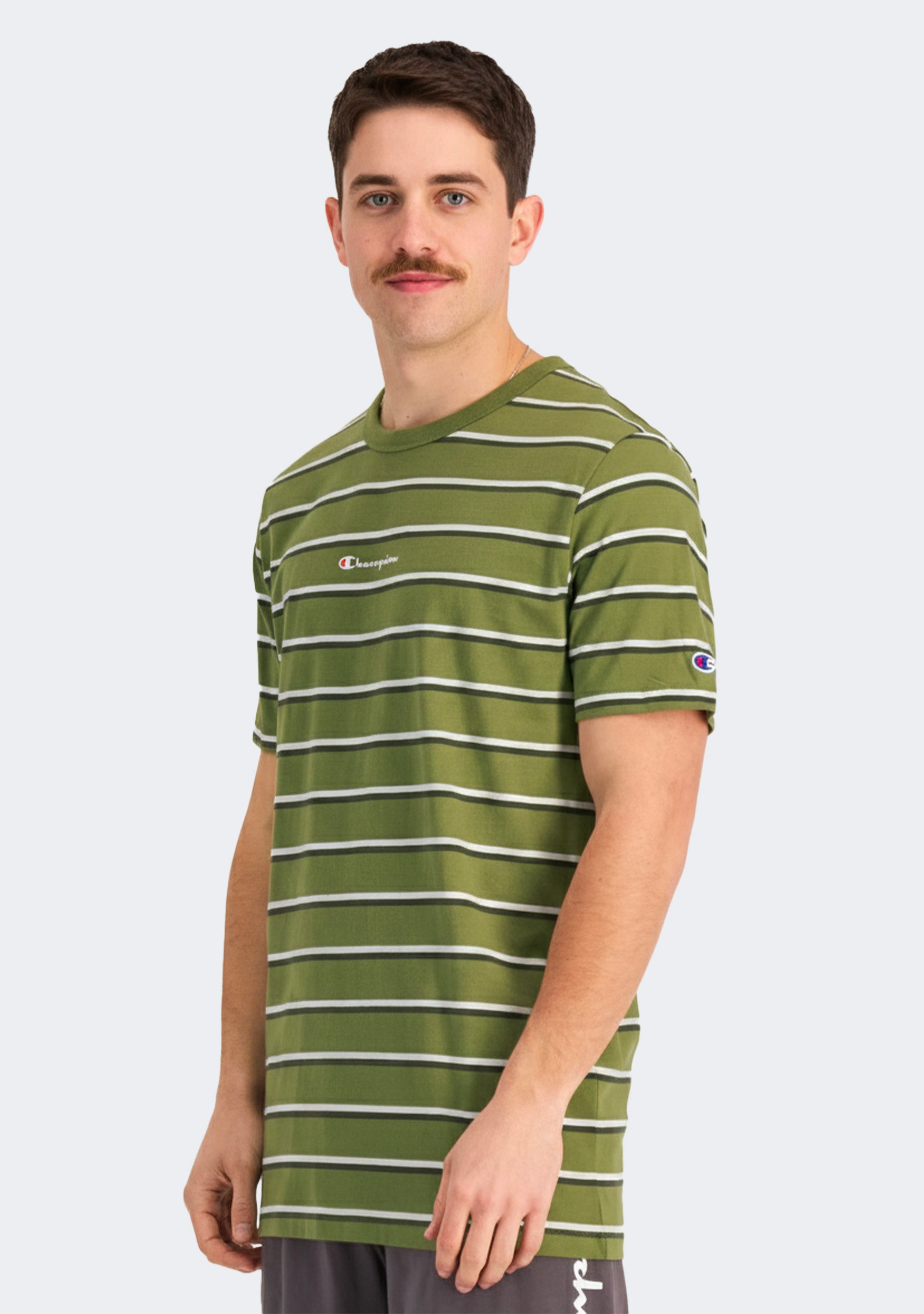 Champion Men's Script Stripe Tee