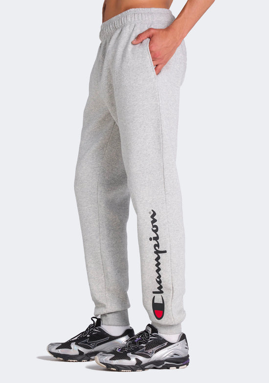 Champion Men's Legacy Script Cuff Track Pants Grey