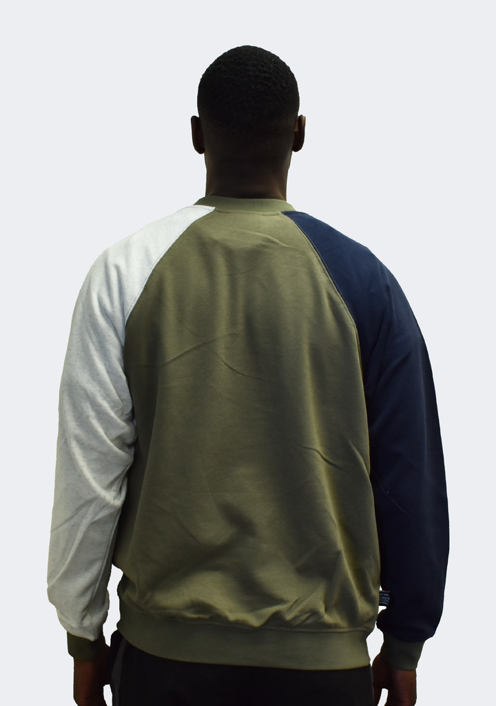 Champion Mens French Terry Colour Block Crew