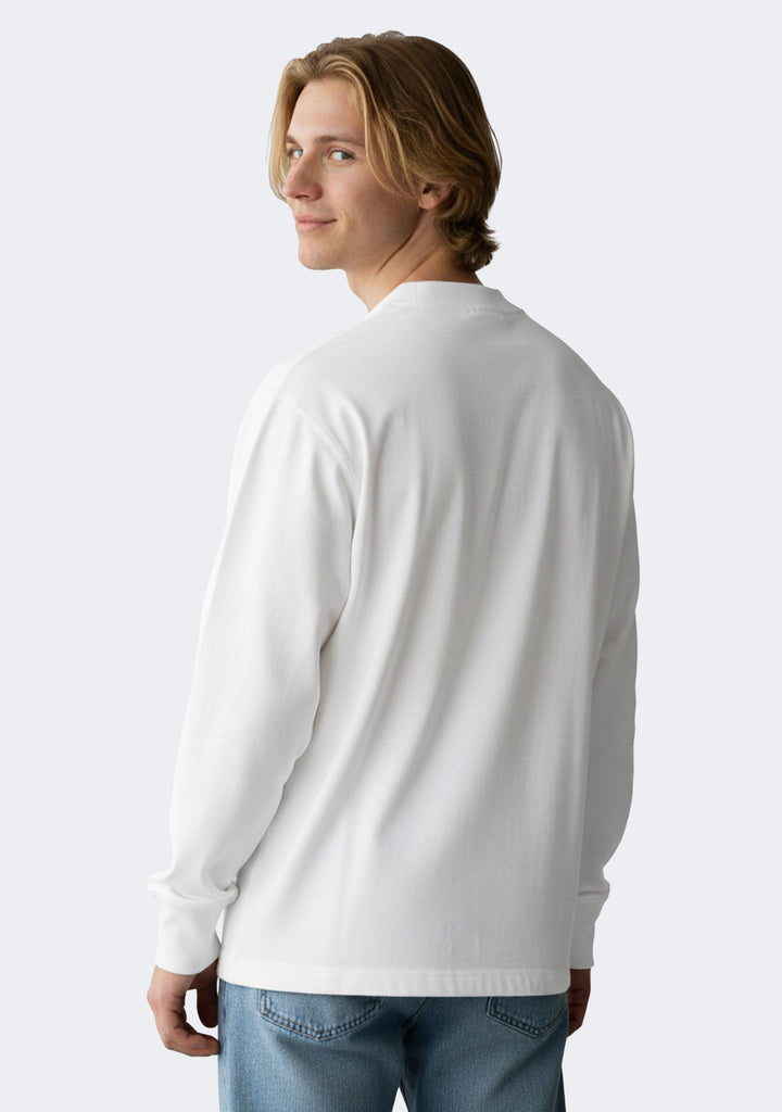 Champion Men's Heritage Mock Neck Long Sleeve Tee