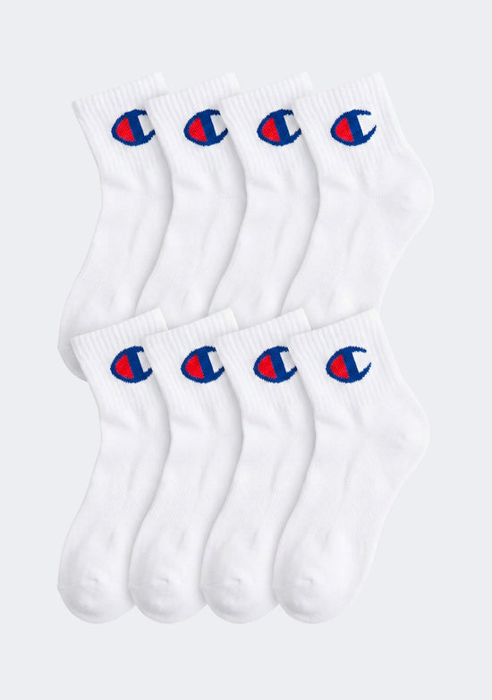Champion Men's 8 Pack Quarter Crew Socks