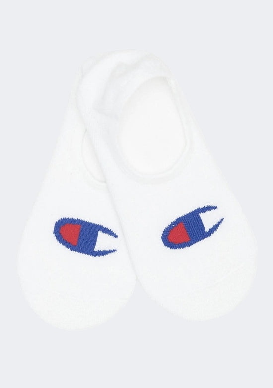 Champion C Logo Sneaker Socks 2 Pack White