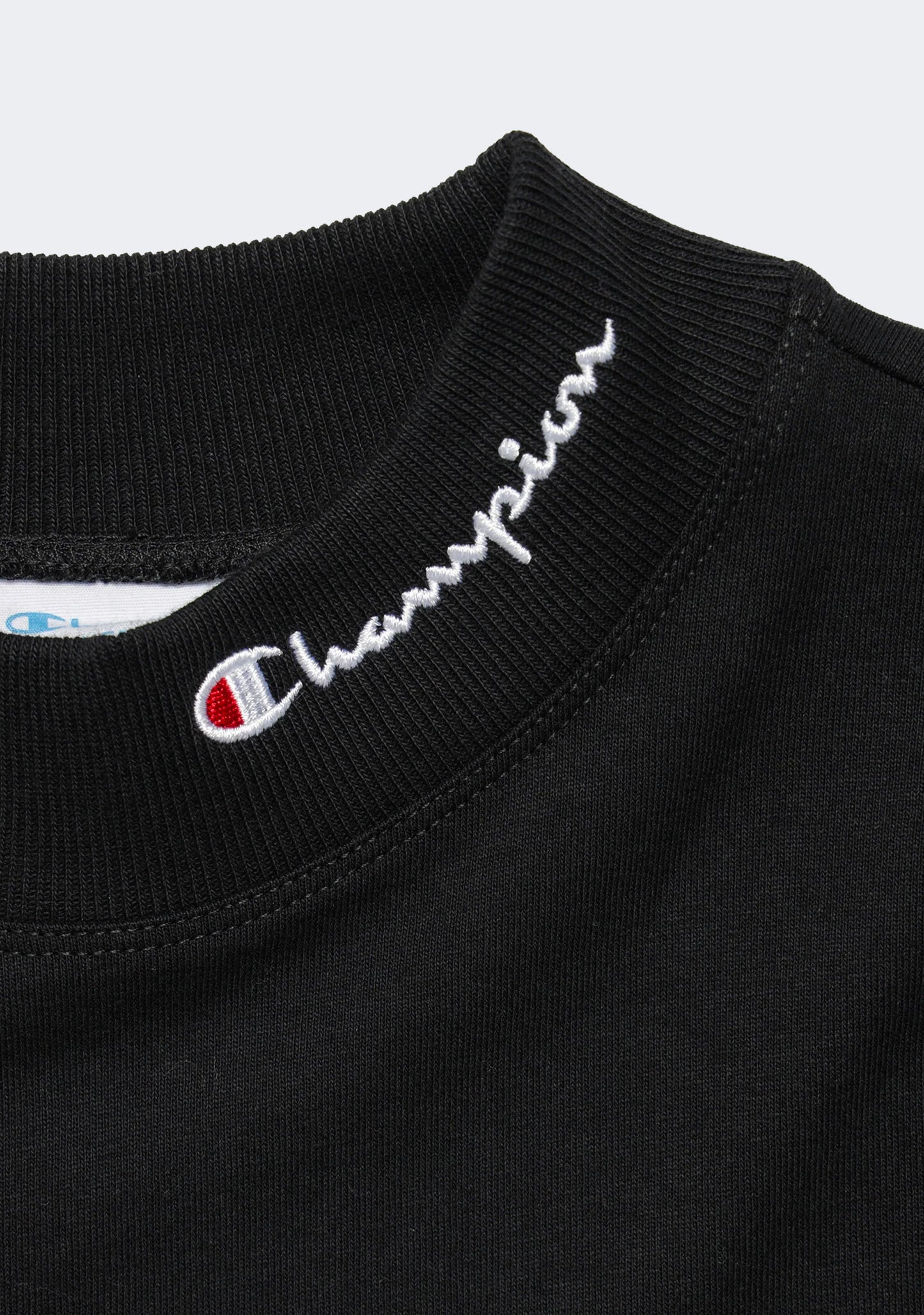 Champion Women's Heritage Mock Long Sleeve Cropped Tee