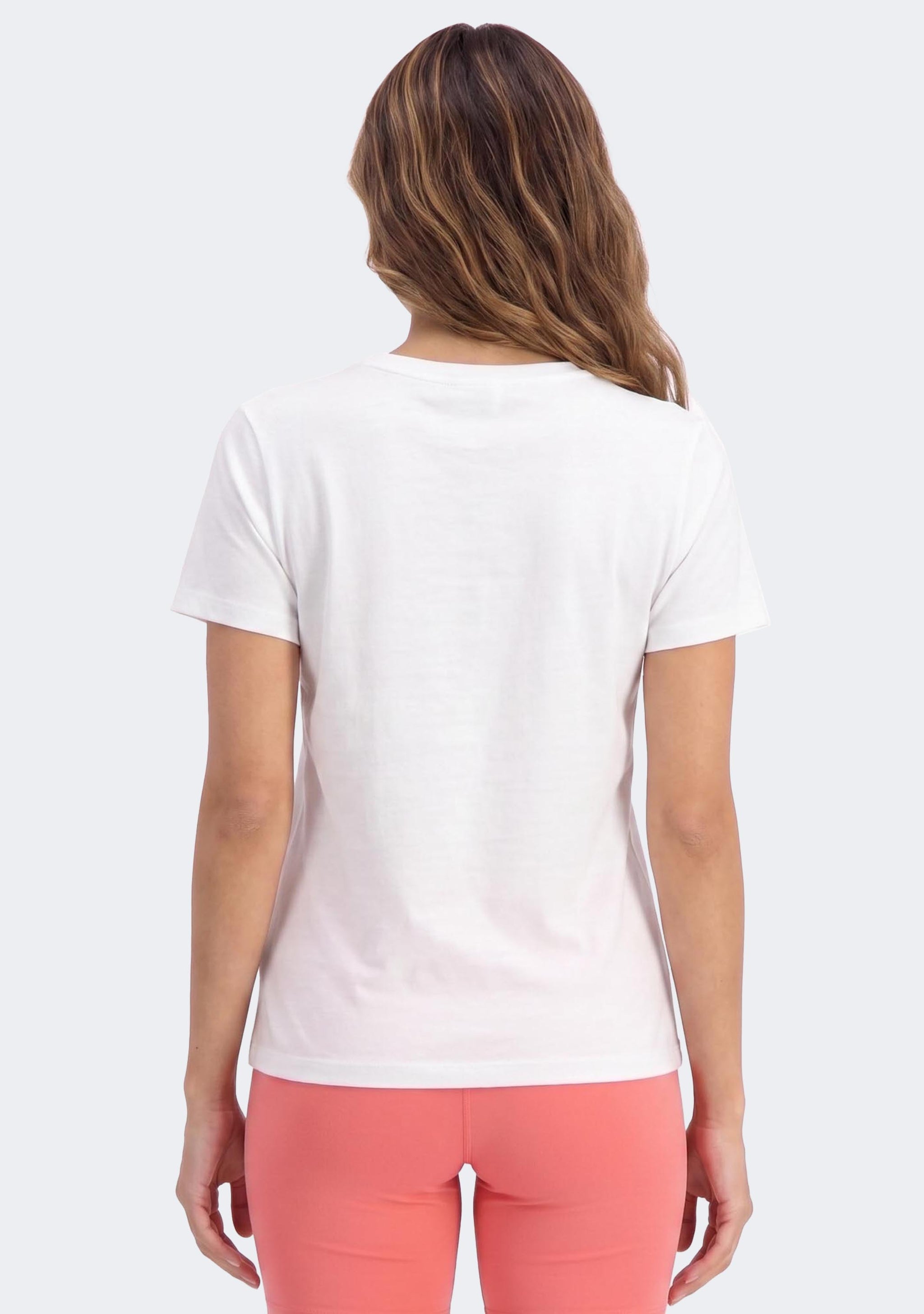 Champion Women's Ombre Script Short Sleeve Tee White