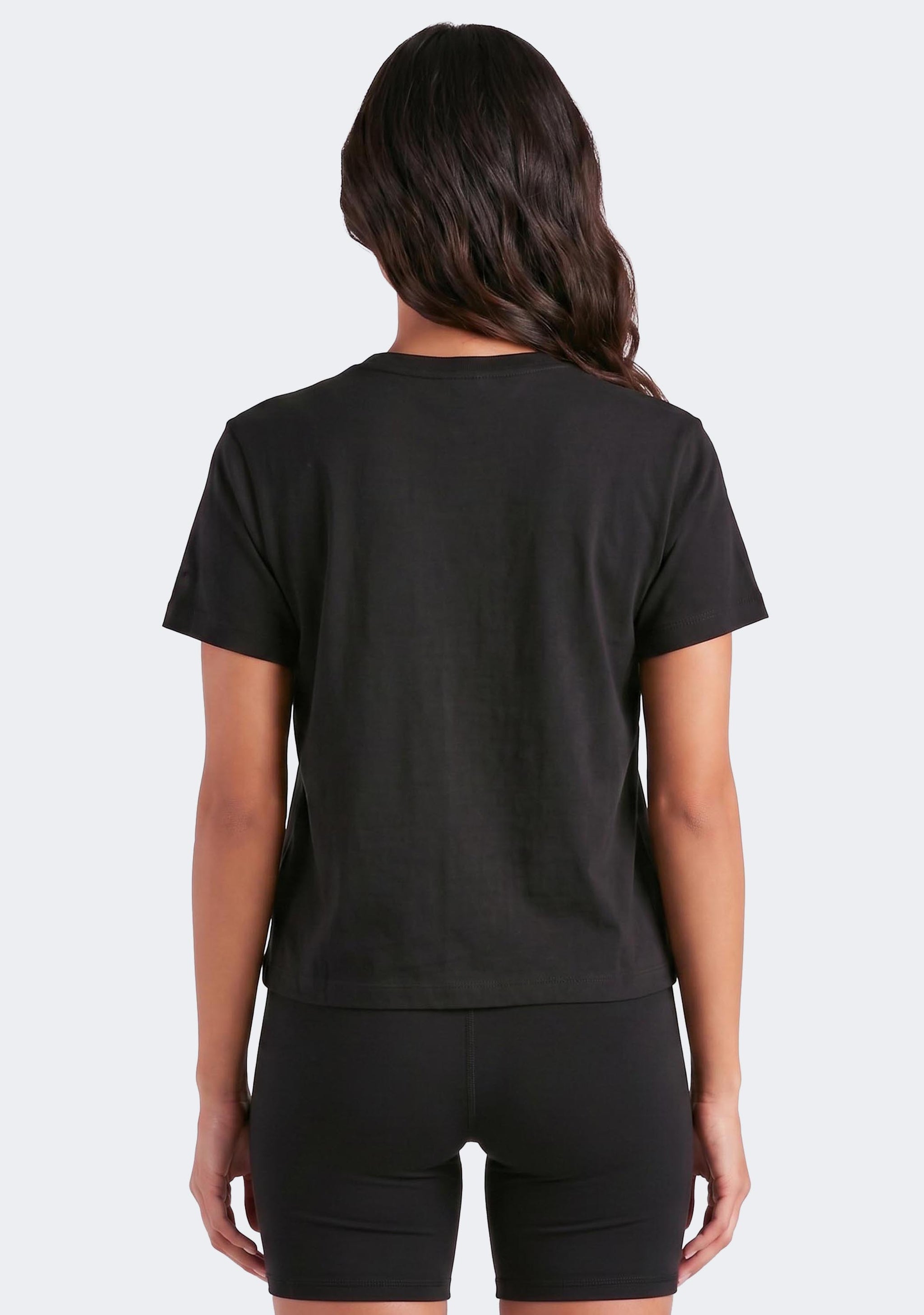 Champion Women's Ombre Script Boxy Tee Black