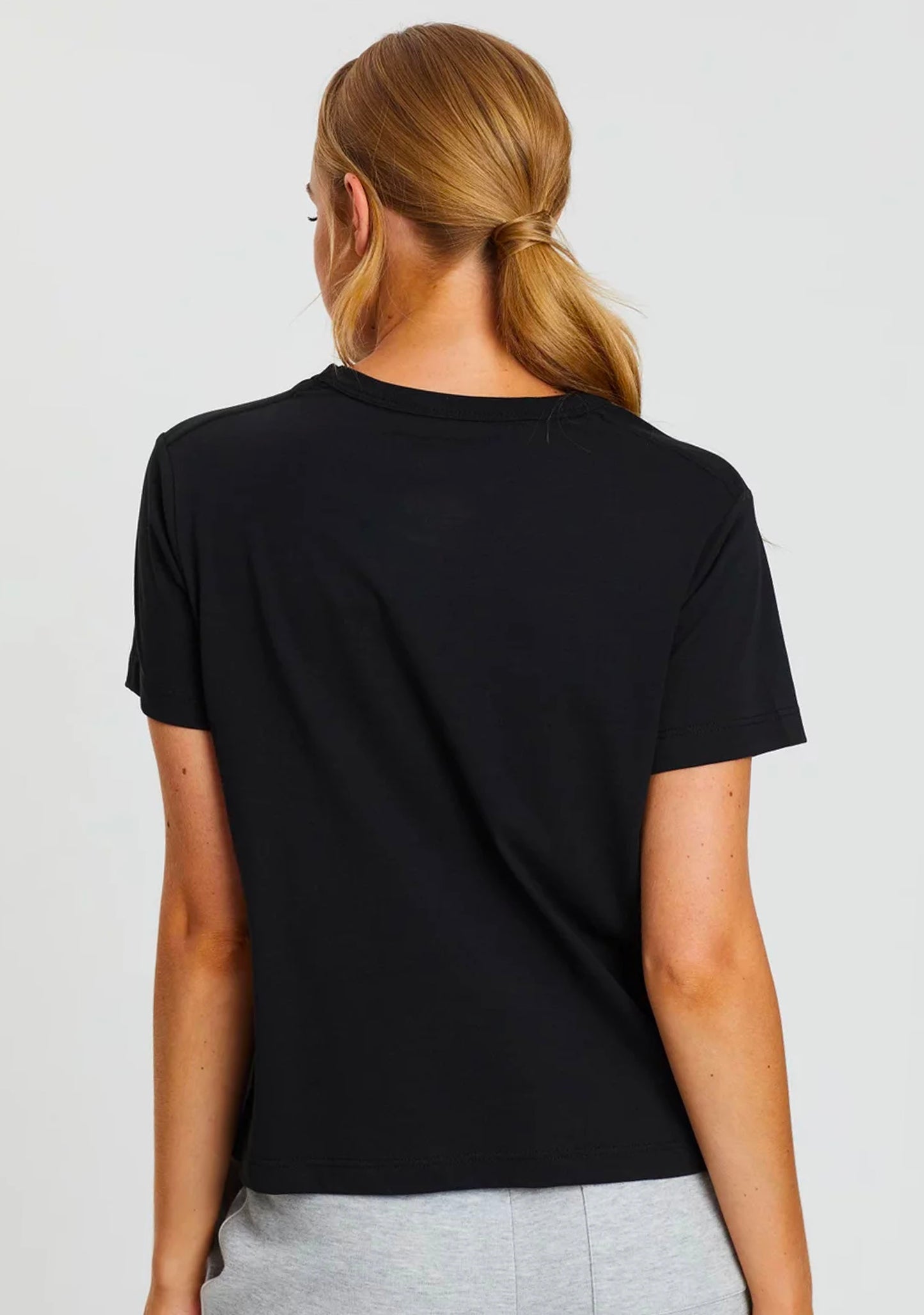Champion Women's Script Short Sleeve Tee Black