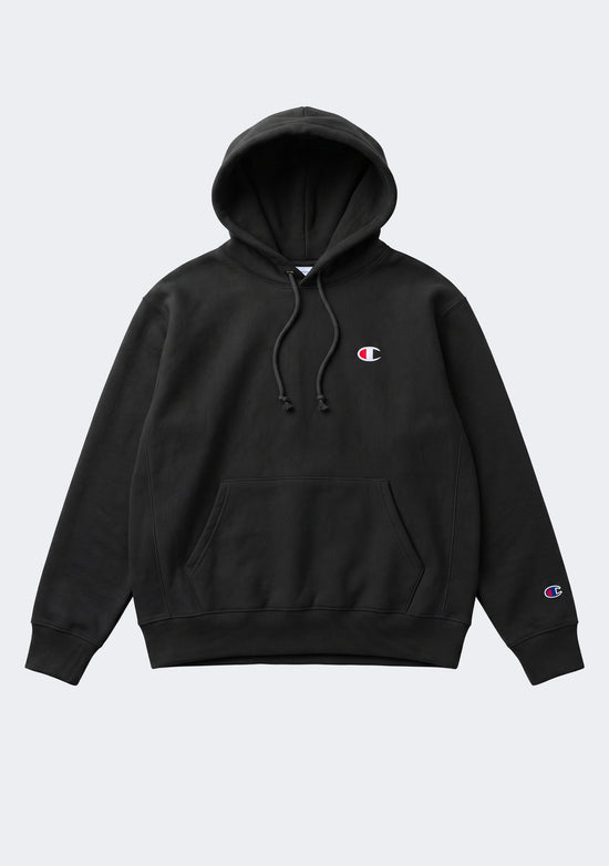 Champion Women’s Reverse Weave C Logo Regular Fit Hoodie Black