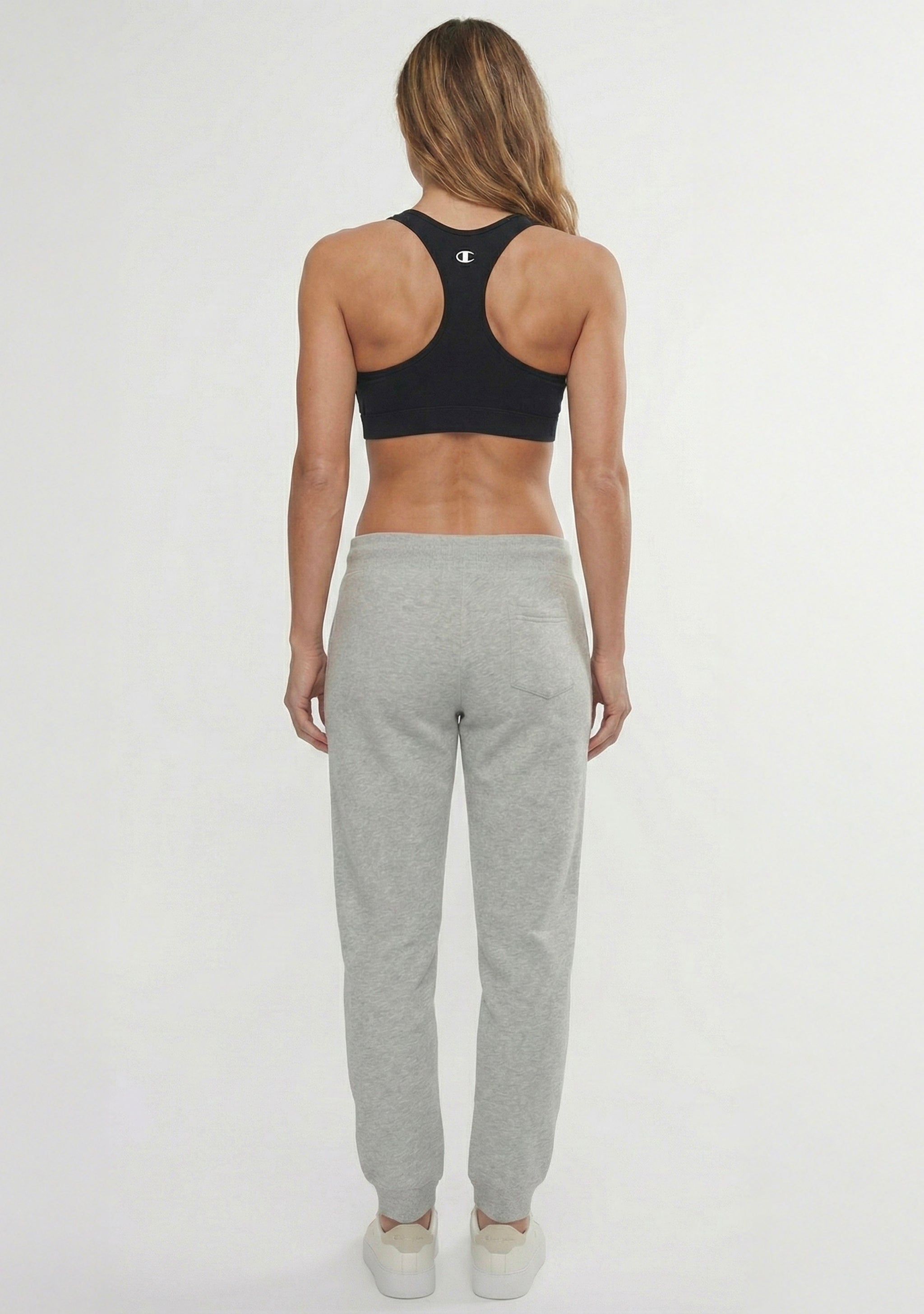 Champion Women's Script Cuff Pants Oxford Heather Grey