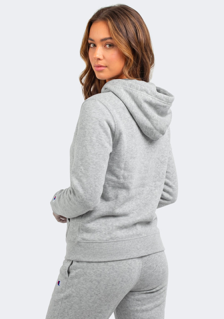 Champion Women’s Script Hoodie Oxford Heather Grey