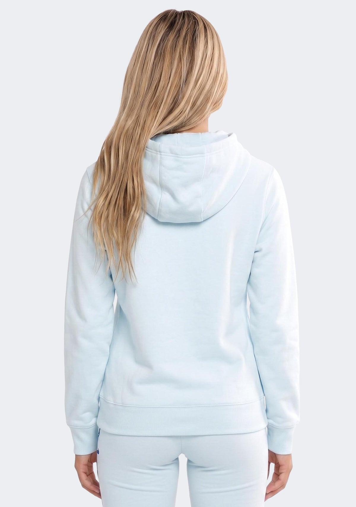 Champion Women’s Script Hoodie Ocean Glass